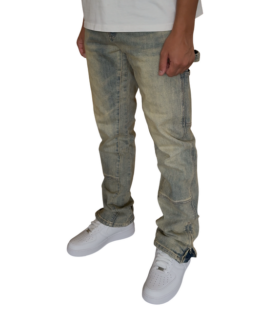 Washed Flared Jeans